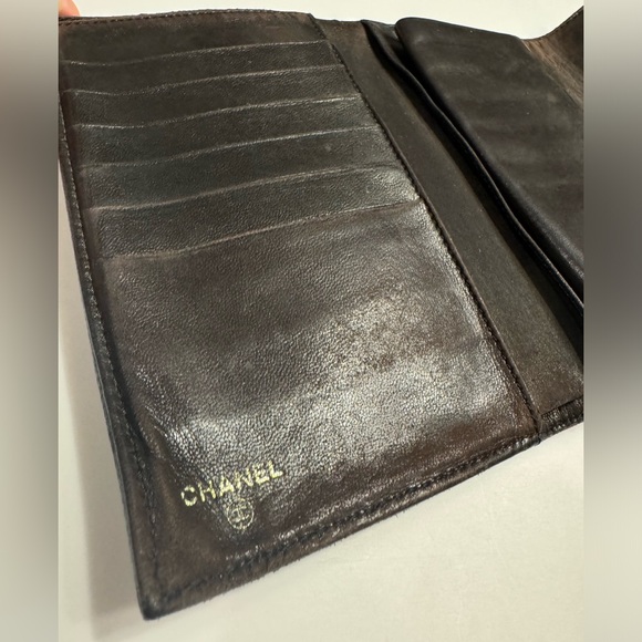 Chanel vintage caviar leather clutch wallet - Picture 8 of 15